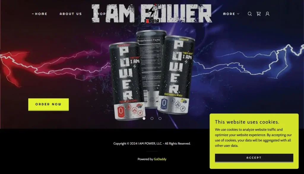I AM POWER ENERGY drinks